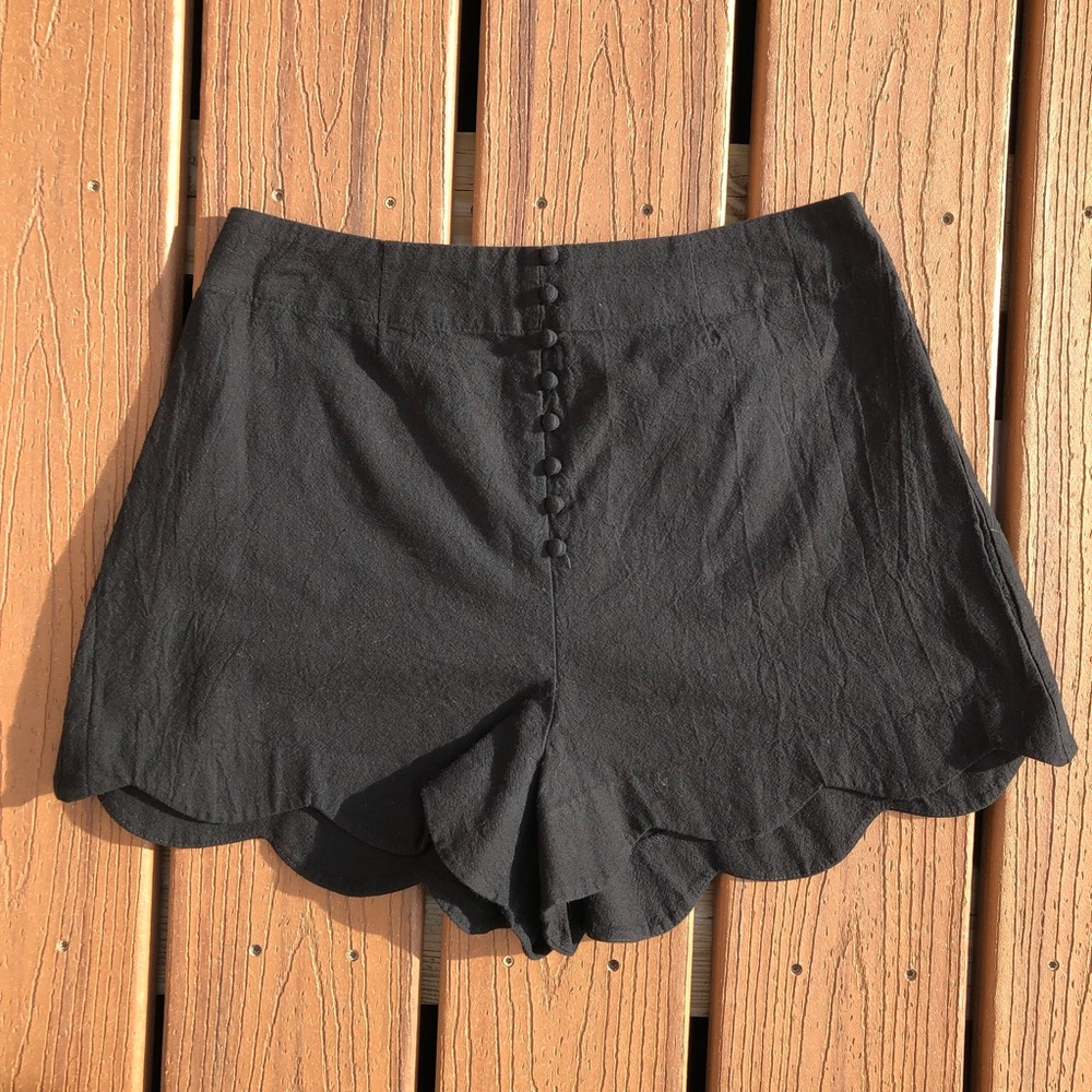 Nasty gal lush women’s black high waisted shorts